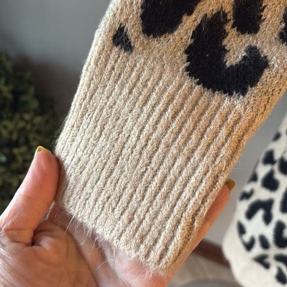 NWT Comfy Luxe women’s tan camel black leopard long cardigan ONE SIZE super soft - Picture 5 of 13